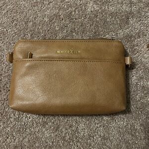 Tan Leather Crossbody Bag with Minimalist Design